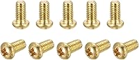 Vista 1 de uxcell Tornillos de máquina de latón, pernos de sujeción de cabeza plana Phillips M4x8mm para muebles, equipos de oficina, electrónica, 12
