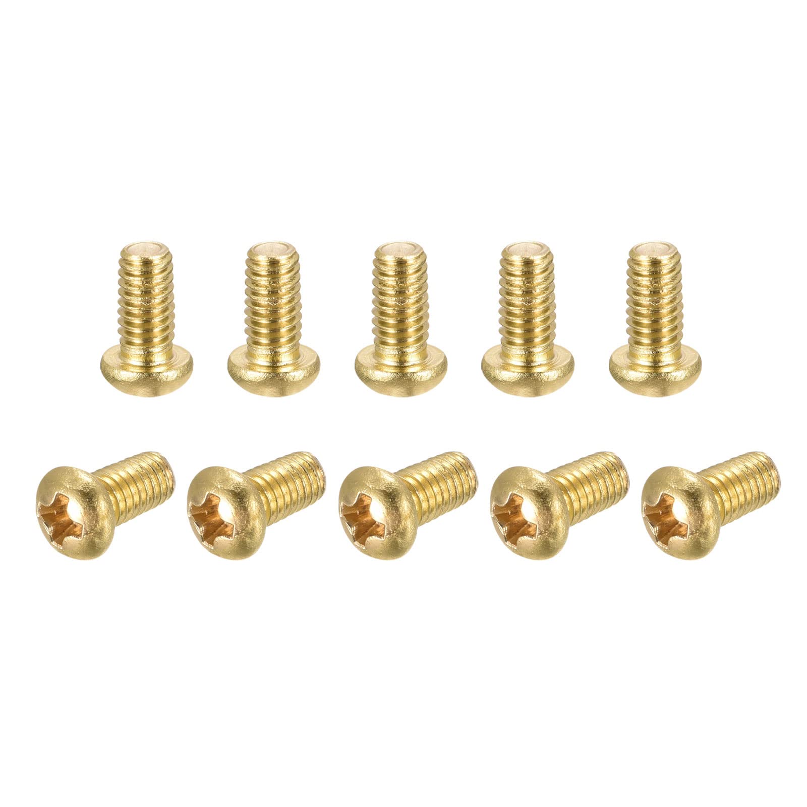 Brass Machine Screws - 60 Pcs M3x6mm -11 Brass Machine Screws - 60 Pcs M3x6mm -11
