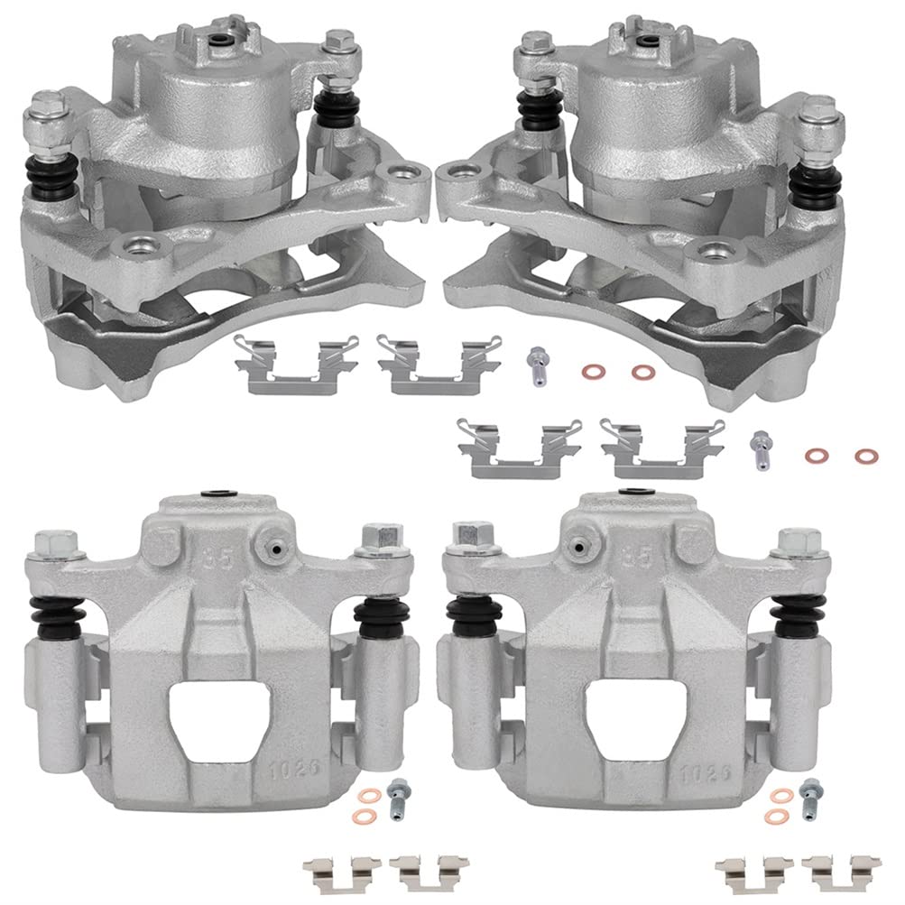 SCITOO - Front &amp; Rear Brake Calipers Assembly w/Bracket For Nissan