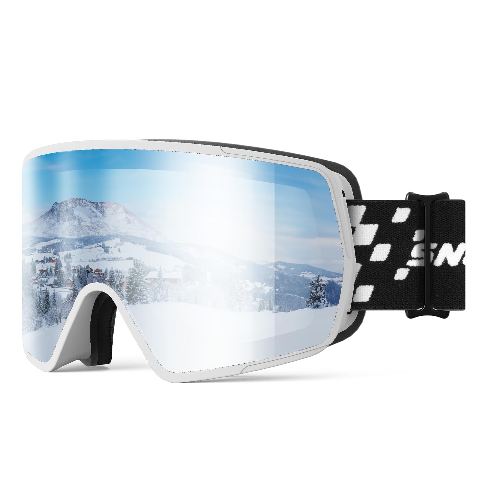 SNOWER Occhiali da sci – Occhiali da neve HD OTG con protezione UV400, occhiali da snowboard per uomo, donna e ragazzi