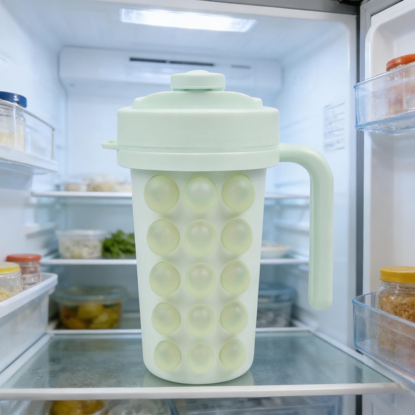 Molde para Vaso de Hielo Moldes Flexibles con Pajita