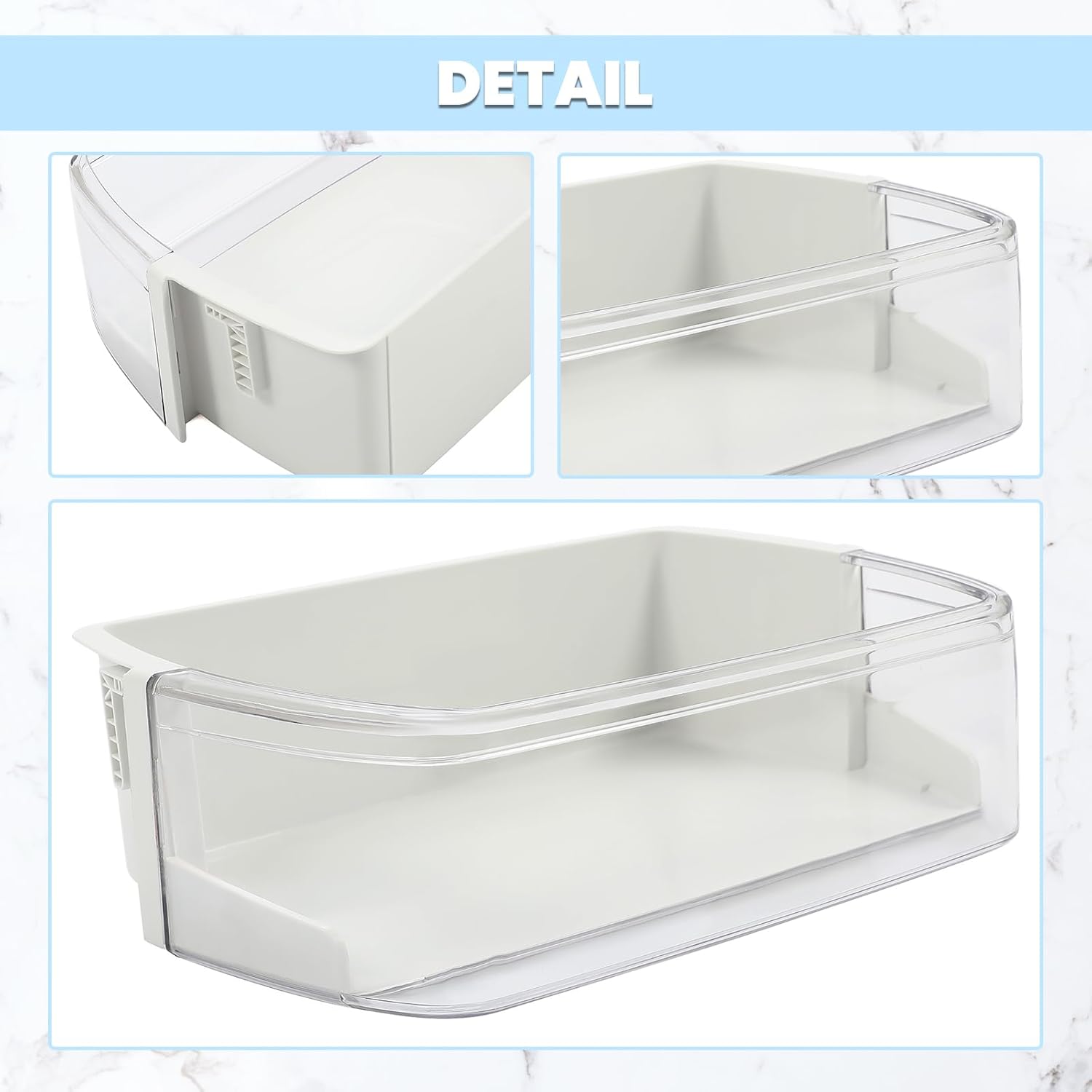 HECASA AAP73252202 AP5602939 Refrigerator Door Shelf Compatible with LG Kenmore Elite Refrigerator Door Bin AH3637058 PS3637058 AP5602939 AAP73252211 Replacement Only-1 PC