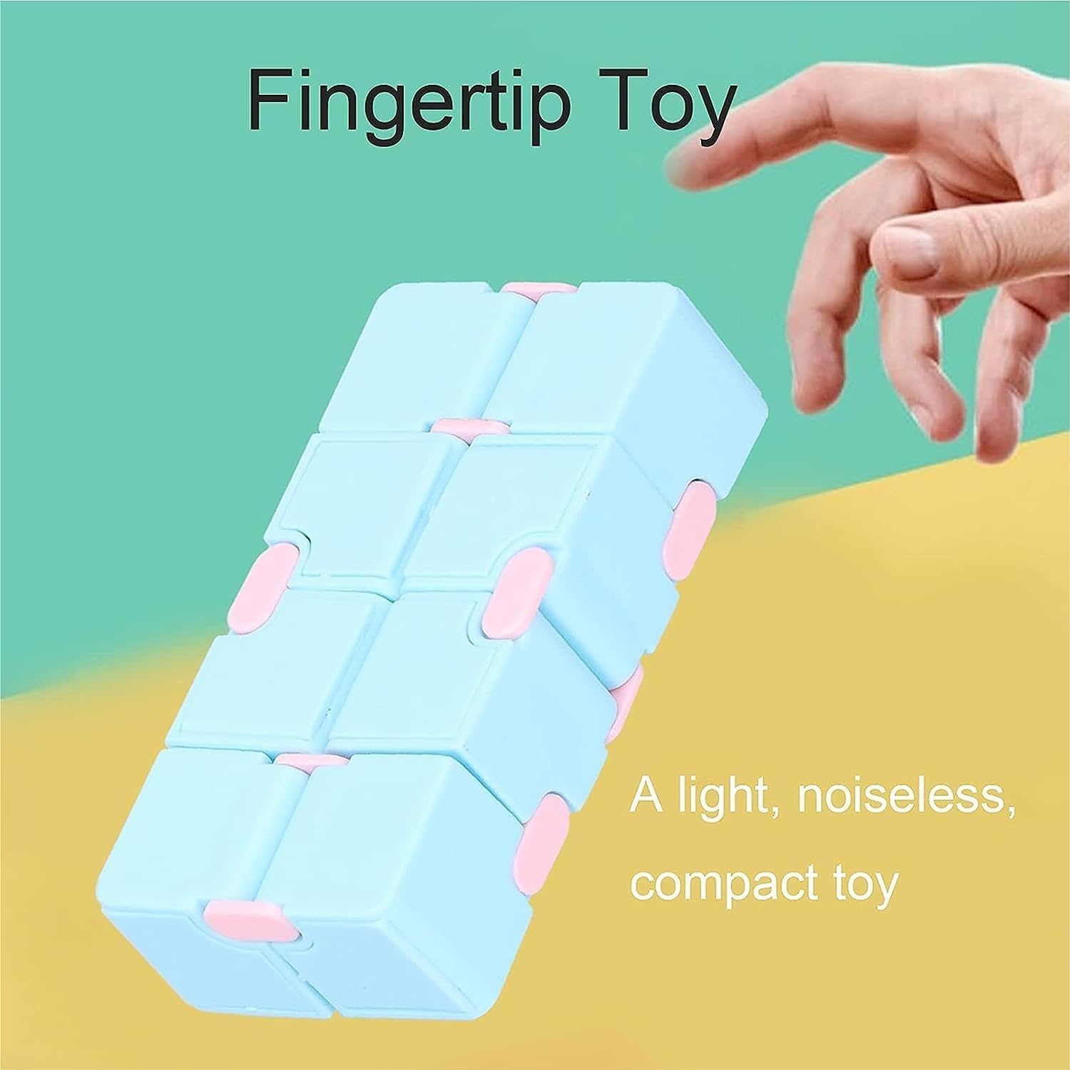 Cube Fidget Toy for Stress Relief | Mini Anti-Anxiety Fidgeting Gadget | Handheld Focus & Relaxation Toy for Kids & Adults (Multicolor) β POTLID 2