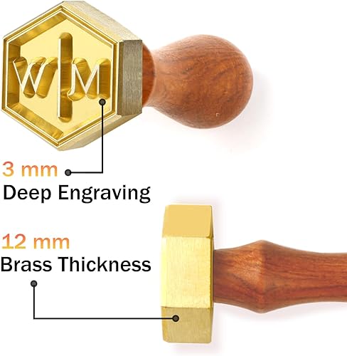 Miniatura 3 de PrudoPex Sello de cerámica personalizado para arcilla, sello de arcilla personalizado, sello de cerámica inicial, sello de jabón personalizado en