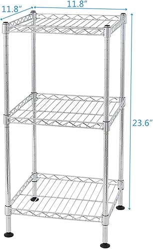 Miniatura 2 de Estante de estantería de alambre de 3 niveles, organizador de estante de metal para almacenamiento de cocina doméstica