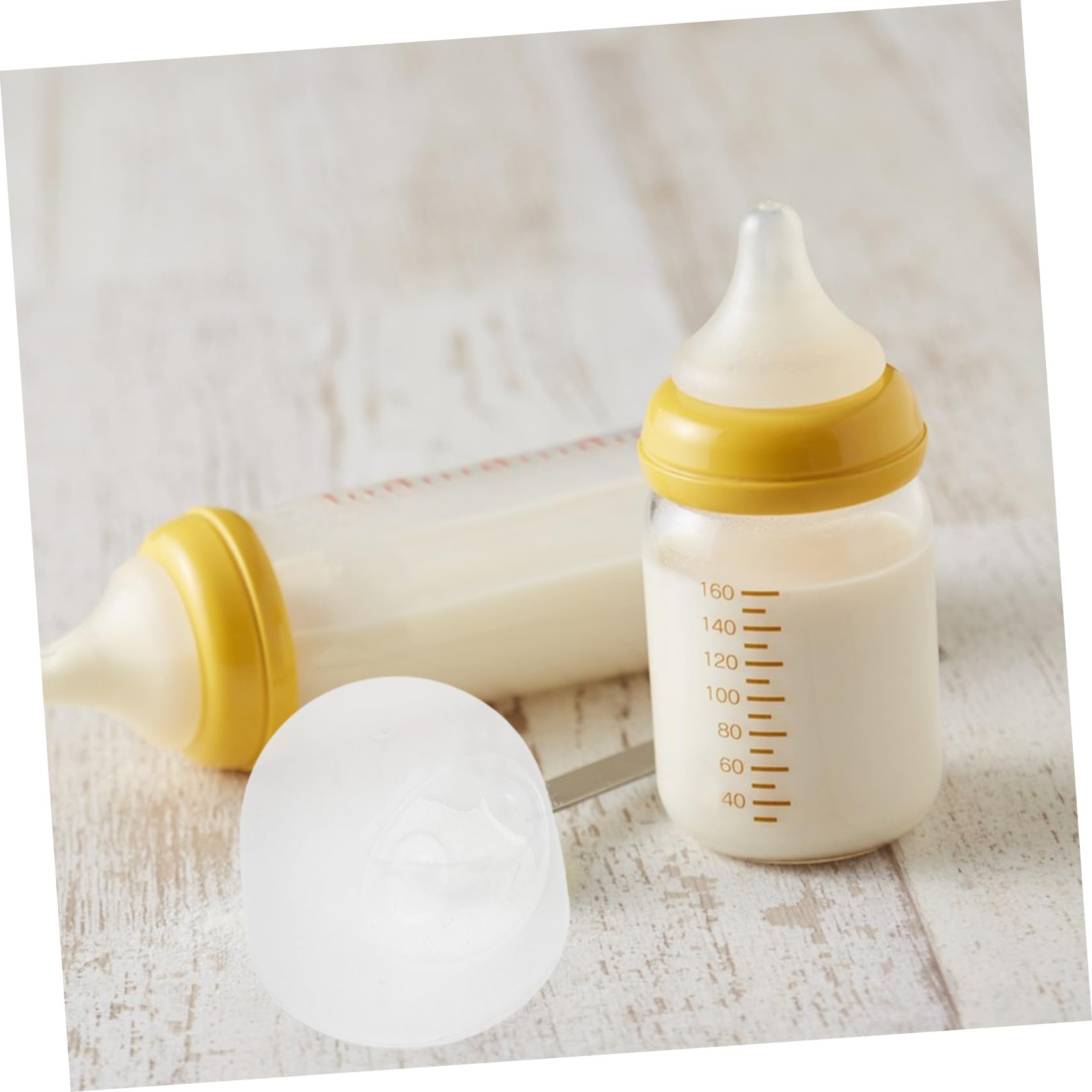 ifundom Tappi Per Bottiglie Per Latte a Di Perdite in Plastica Riutilizzabili Copri Bottiglie Trasparenti a Bocca Larga Protezione Igienica Per Uso Domestico e Viaggio Set Da 3 Pezzi