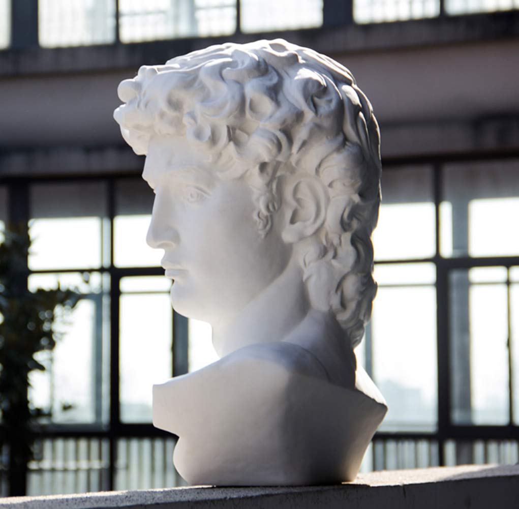 David Popiersie Rzeźby, Grecka Statua Michelangelo David Statua Pulpit Gips Art Deco Prezent