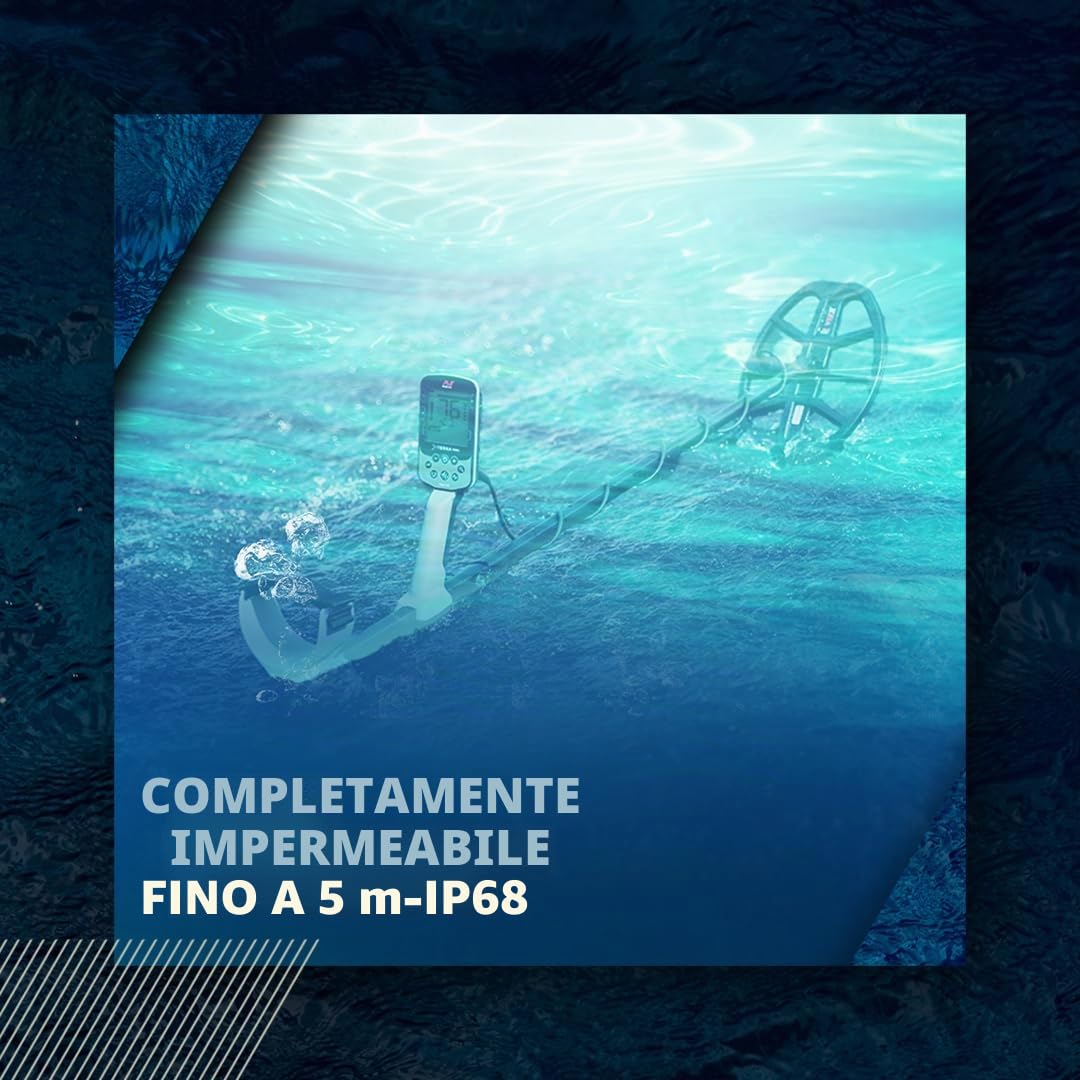 MINELAB X-Terra Elite, metal detector impermeabile per tutti i tipi di terreno, con individuazione di precisione Multi-IQ e tecnologia multifrequenza simultanea