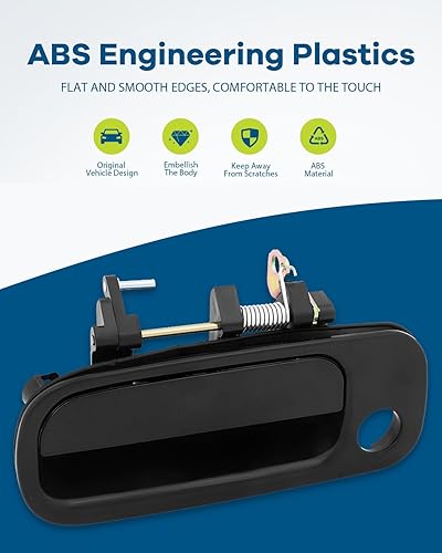 Miniatura 5 de LUJUNTEC Manijas de puerta interiores exteriores para el lado del pasajero del conductor para 1993-1996 para Toyota Camry (8 piezas)