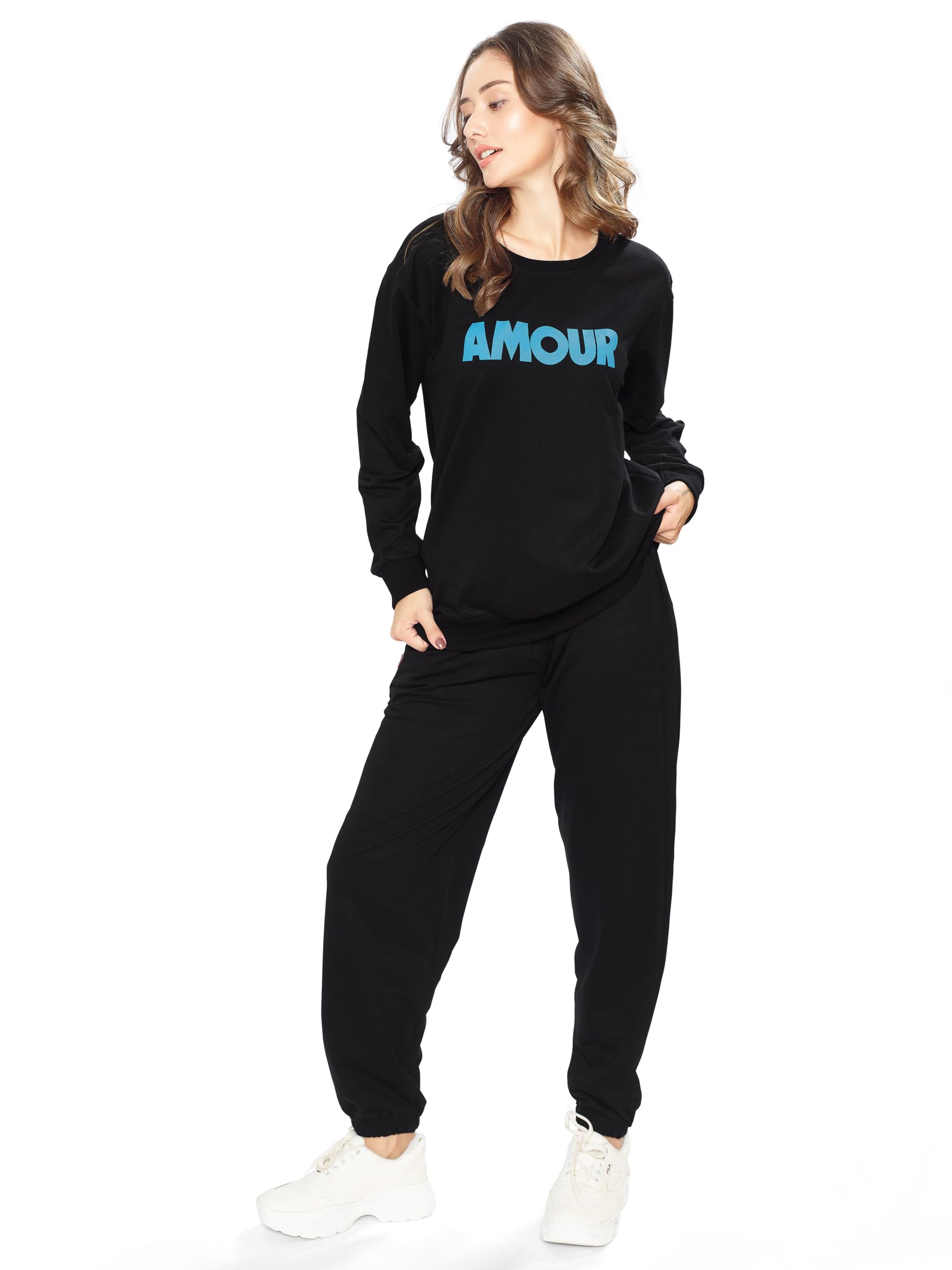 weet Women's Round Neck Sweatshirt and Joggers Track suit 423-picture-50