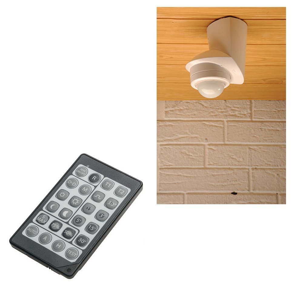 PIR 360 ° detector de movimiento IP55 3 de alambre Relé Versión también para LED con IR – Mando a distancia.