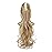 FELENDY Claw Ponytail Extension 18 Curly Wavy Clip in Long Pony Tails One Piece Jaw Hairpiece for Women Daily Use Ash Blonde Mix Light Bleach Blonde