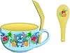 Silver Buffalo Disney Lilo and Stitch Tropical Water Ceramic Soup Mug with Spoon Set, 24 Ounces