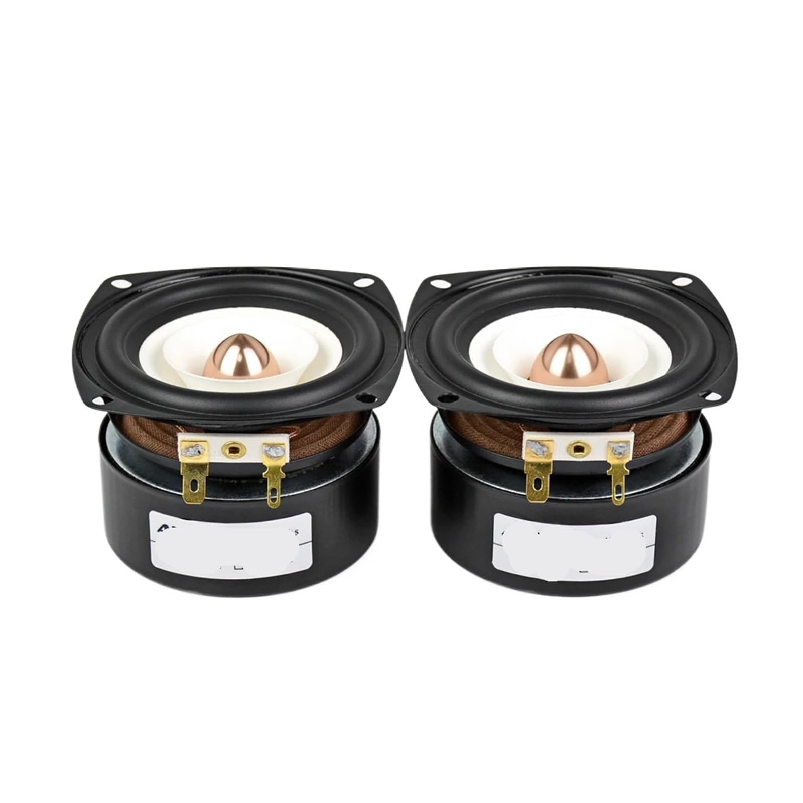 Altavoces Portátiles De Audio De 3 Pulgadas, 2 Uds., 4, 8 Ohm, 15W, Altavoz De Graves HiFi De Rango Completo, Altavoz Portátil, Altavoz Portátil DIY For Cine En Casa(Square 8 Ohm 15W)