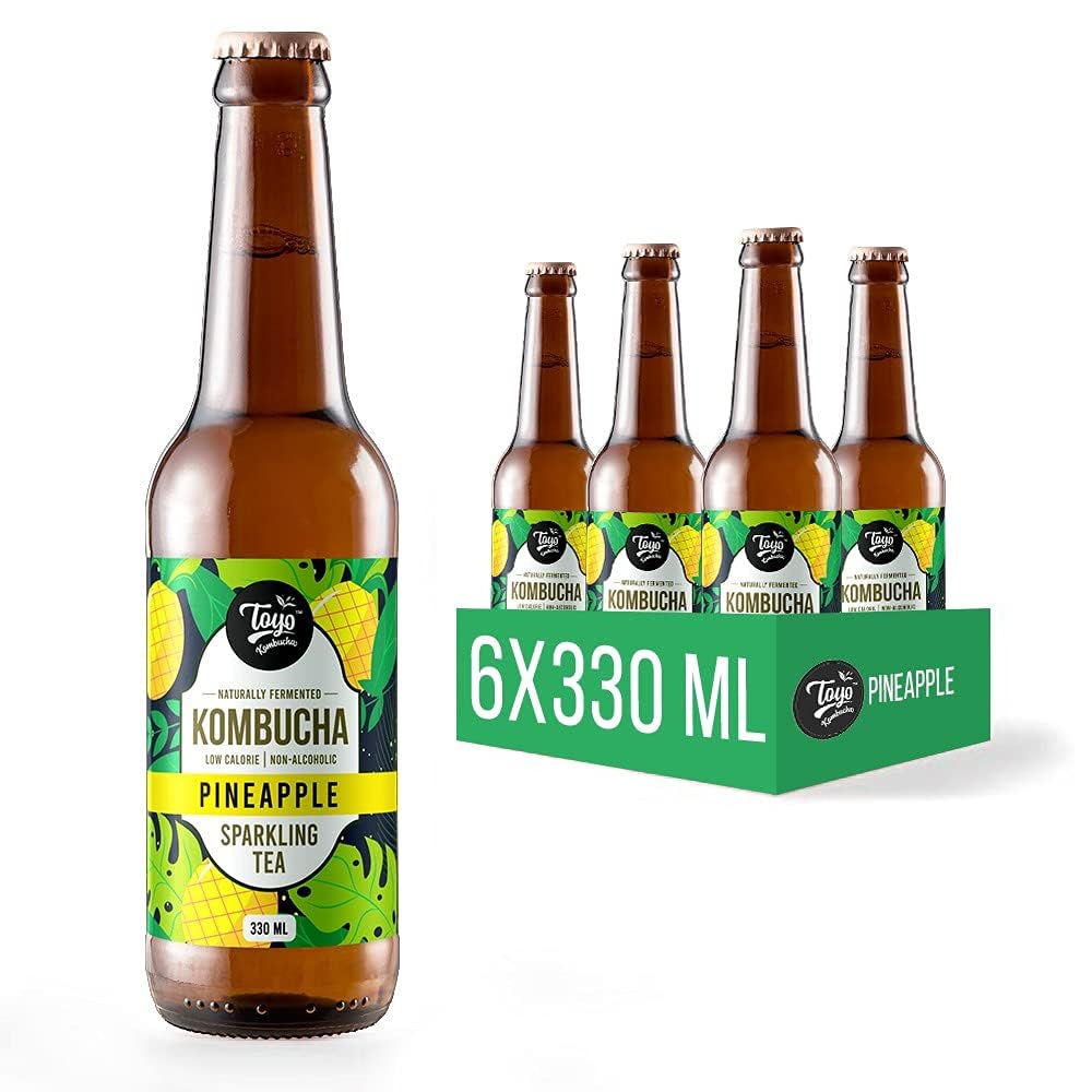 See full amazon price history chart for Toyo Kombucha - Sparkling Fermented Tea | Pineapple | 330ml (Pack of 12) - Rich in Probiotics and Antioxidants Toyo Kombucha - Sparkling Fermented Tea | Pineapple | 330ml (Pack of 12) - Rich in Probiotics and Antioxidants (B0CHFKWRJQ) Amazon Price History, Amazon Price Tracker