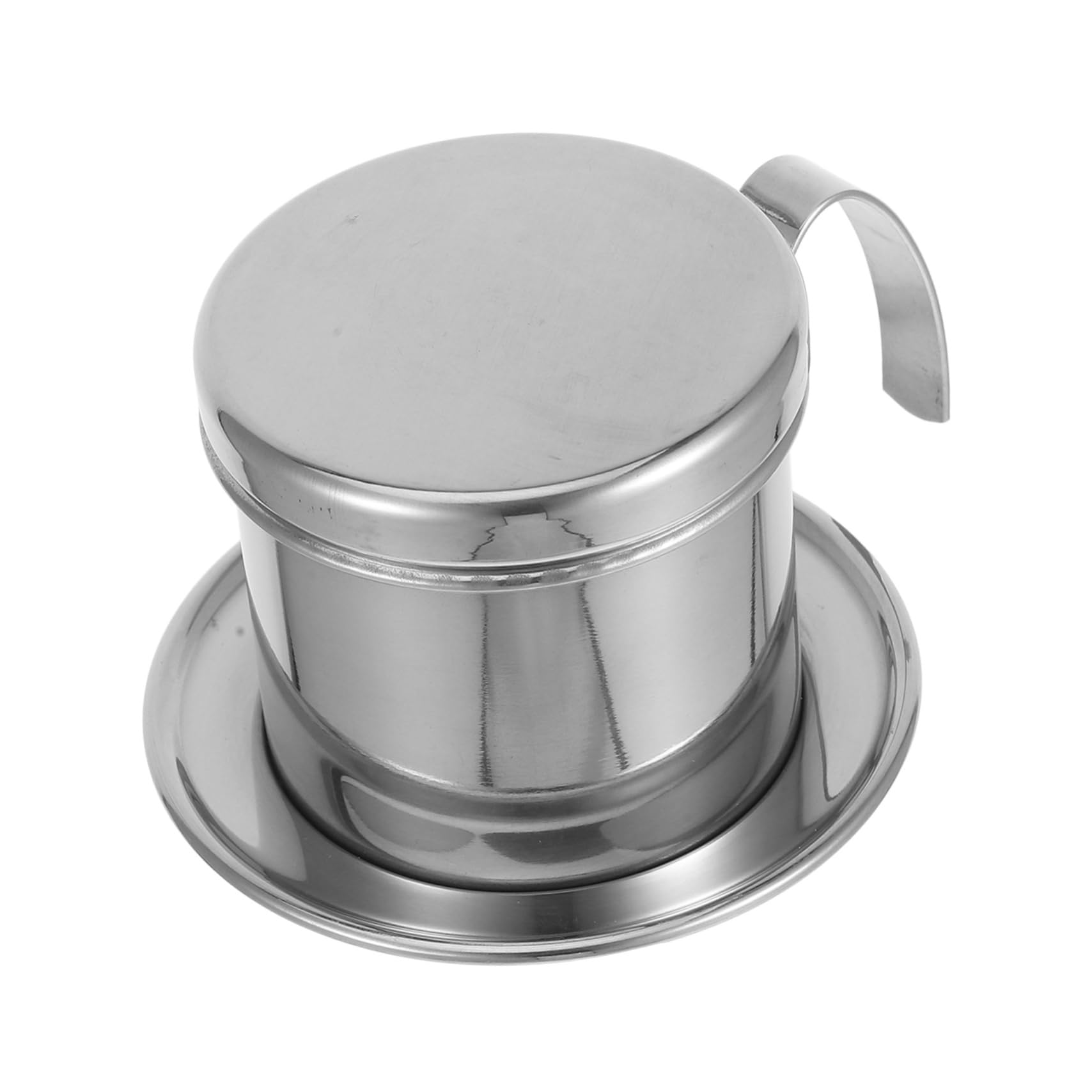 Alipis Vietnamese Coffee Maker Stainless Steel Reusable Brewer for Home Outdoor Single Serve Precision Filter for Optimal Flavor Extraction Elegant Design for Coffee Lovers