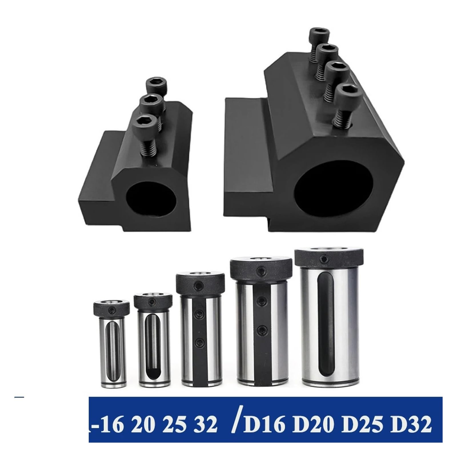 Portaherramientas auxiliar de diámetro interior SBHA16-20 SBHA16 20 25 32 diámetro interior del torno herramienta auxiliar manguito mecánico D16 D20 D25 D32 manguito guía(SBHA20-25)
