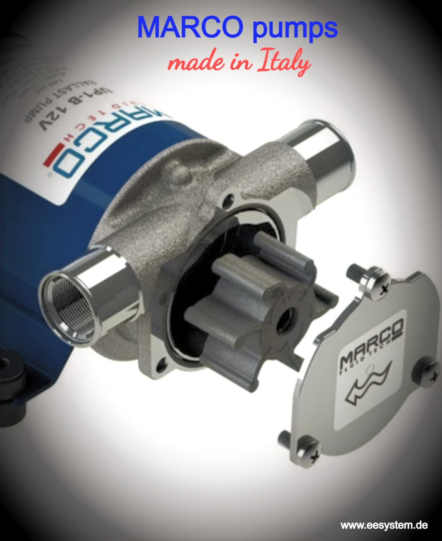 MARCO IMP1 - Mantella di ricambio per UP1/M/AC in nitrile, ricambio originale per UP1, UP1-M e pompa di trasferimento, pompa per barca, pompa per barca, pompa per barca, pompa per barca, pompa a fibra