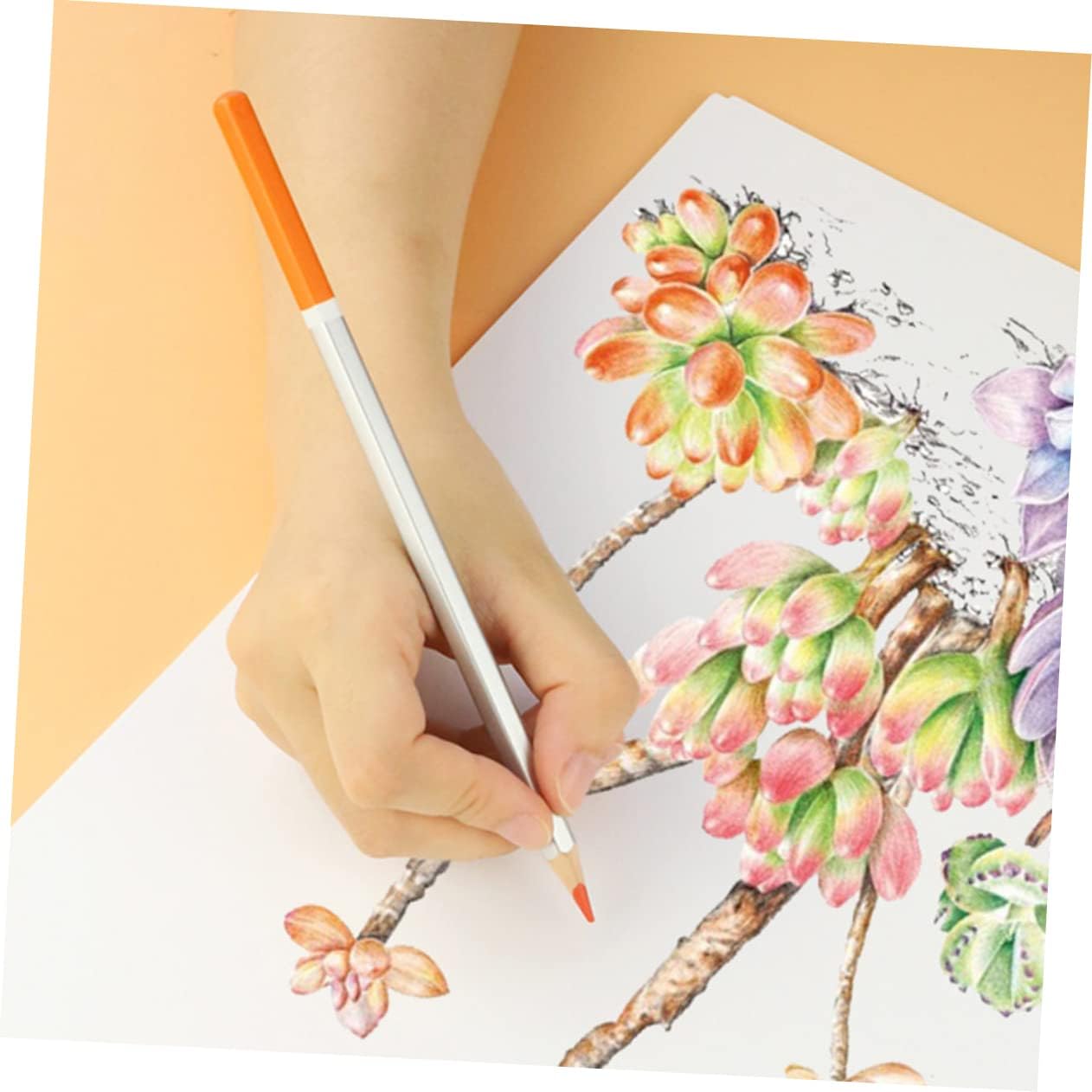 VILLFUL 50sheets Drawing Paper Pad for Boys and Girls Artists Acid Ph Neutral Blank Sketch Paper Easy to Carry Use