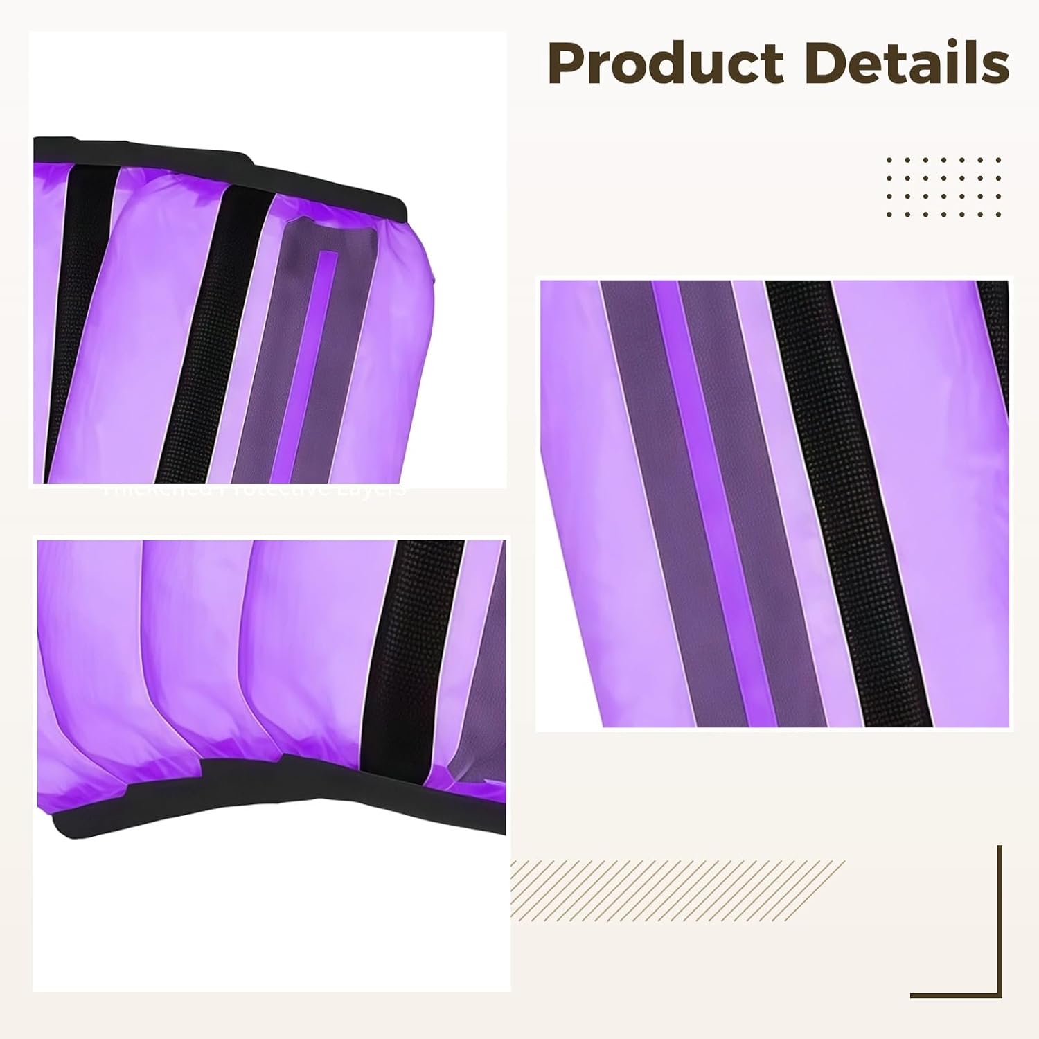 4 Pcs Horse Fly Boots Set, Elastic Straps, Breathable Nylon Leg Wraps, Transparent Material, Leg Protection for Horses