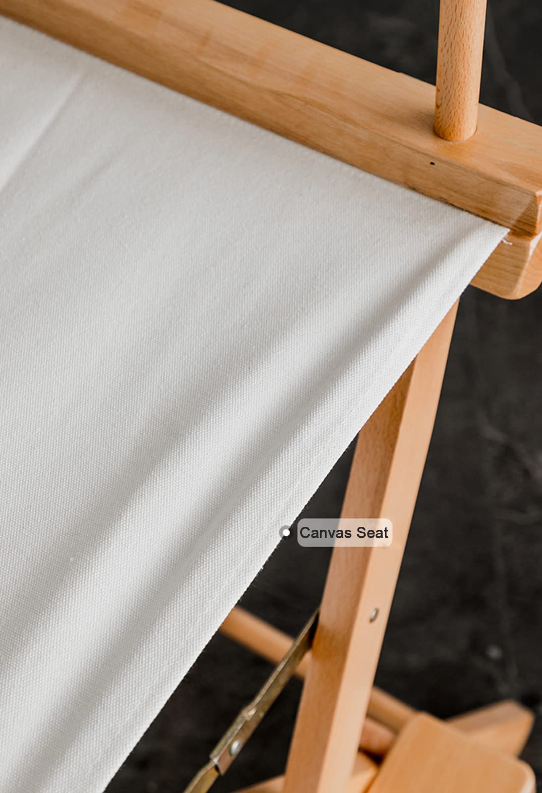 Sedia da truccato Professionale da 30" Alto Direttore con Sedia Portatile per Schienale Alto in Legno per i Clienti
