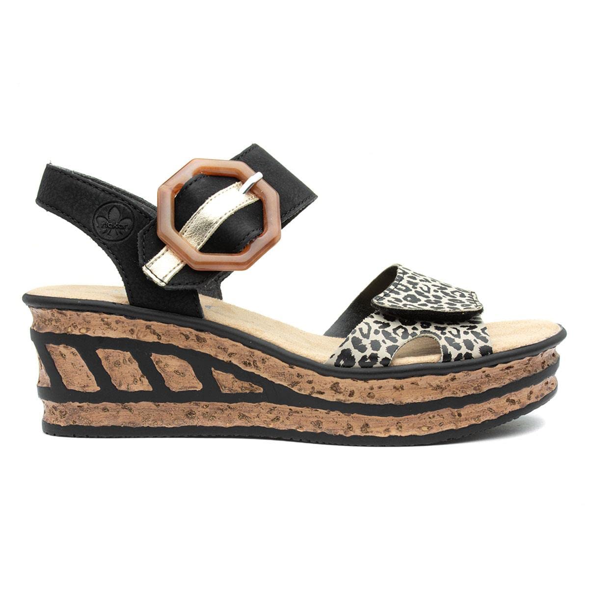 Rieker Geschenk Damen Keilabsatz Sandalen – Bild 3