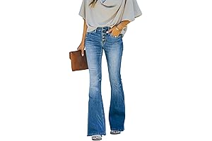 Women's Stretchy Flare Bell Bottom Jeans