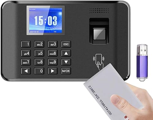 Bisofice Máquina de asistencia de contraseña biométrica inteligente de huellas dactilares Reloj de tiempo Grabadora de comprobación de empleados