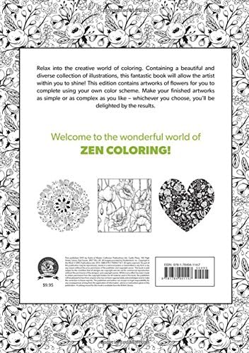 Zen Coloring: Flowers (Zen Coloring Book)