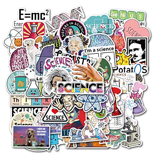 Preisvergleich Produktbild AXHZL Wissenschaftslabor Chemische Programmierung Aufkleber Skateboard Kühlschrank Telefon Gitarre Motorrad PVC wasserdichte Aufkleber 50St