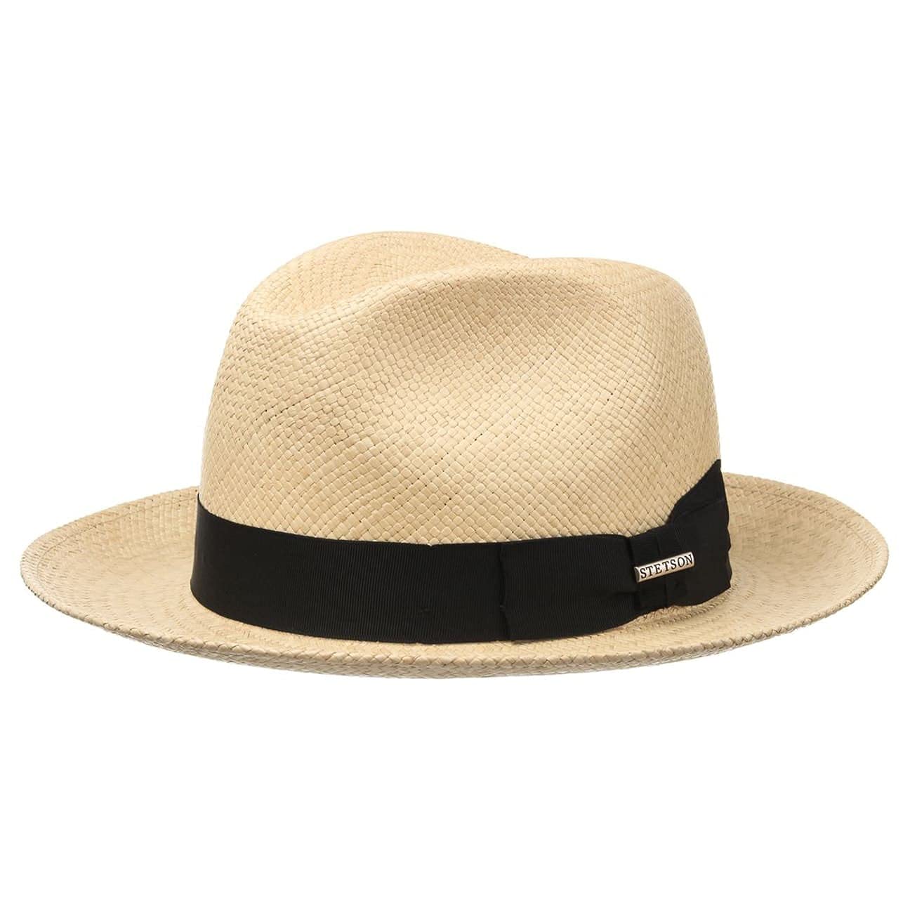 Stetson Sombrero de Paja Marana Panamá Hombre - Made in Ecuador Verano con Banda Grosgrain Primavera/Verano