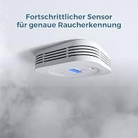 AEGISLINK SC200 Füst és Szénmonoxid Érzékelő LCD Kijelzővel - Elemmel Működő, Tesztgombos, Automatikus Ellenőrzés, Cserélhető Elem 5