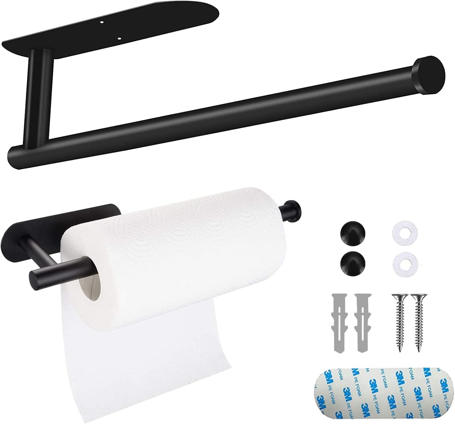 Paper Towel Holder Under Under Black