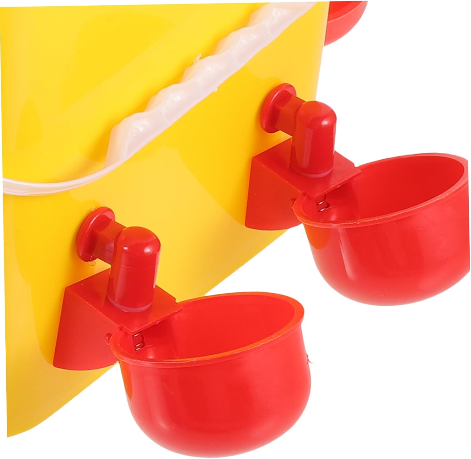 1Set Portable Automatic Poultry Feeder Capacity Chicken Food Container with Drinking Bowls Easy to Clean Lightweight Durable Design for Chickens Ducks More