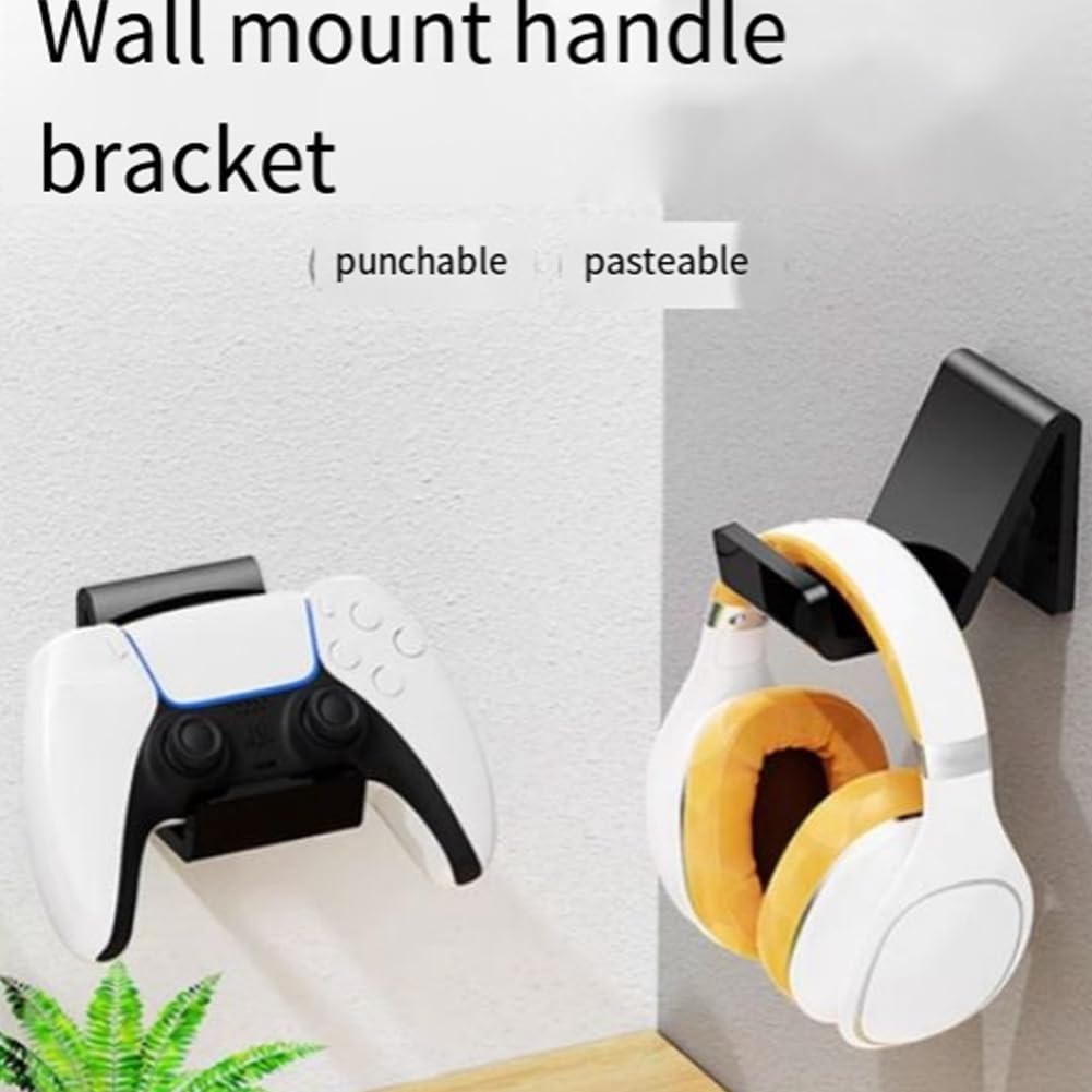 Bloepum Handle Bracket Game Handle Bracket Punch-Free Storage Rack for Switch Accessories Rack Black