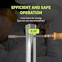 Vista 3 de Llave de Tuercas para Vástago de Ánodo y Elemento de Calentador de Agua de RV - 10" Hexagonal Dual de Alta Torsión para Eliminar el Vástago de Ánodo
