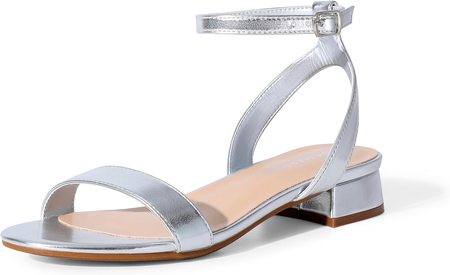 DREAM PAIRS Women Heeled Sandals with Ankle Strap