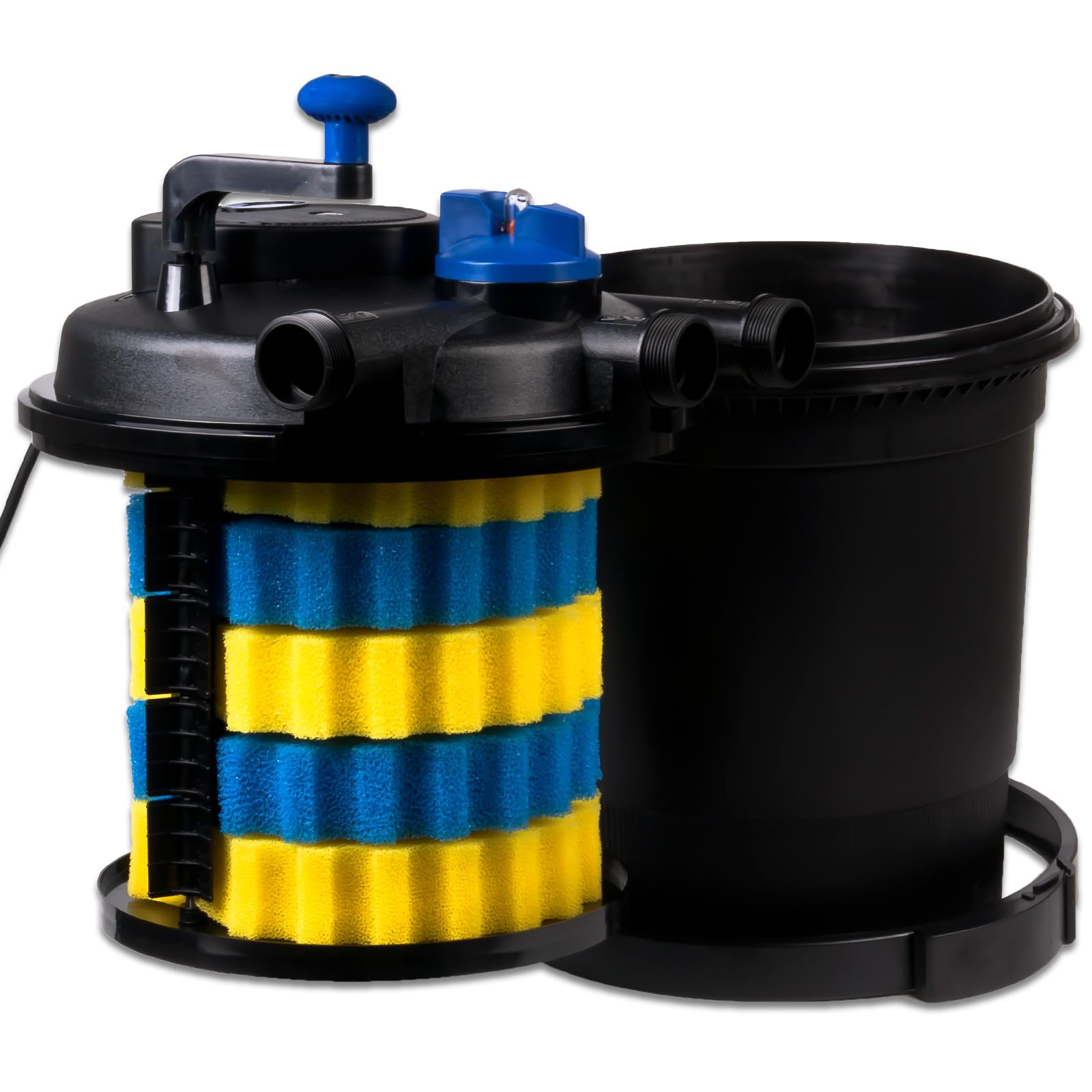 Wagner Green Teichfilter-Set GPF 10000 | Druckfilter Komplettset mit Pumpe 42 Watt, UVC Teichklärer Lampe und Teichschlauch