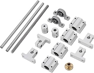 DAUERHAFT Acoplador de acoplamento flexível, conjunto de ferramentas de impressora de acoplamento de eixo flexível T8 conjunto de parafusos para equipamentos eletrônicos para impressora 3D