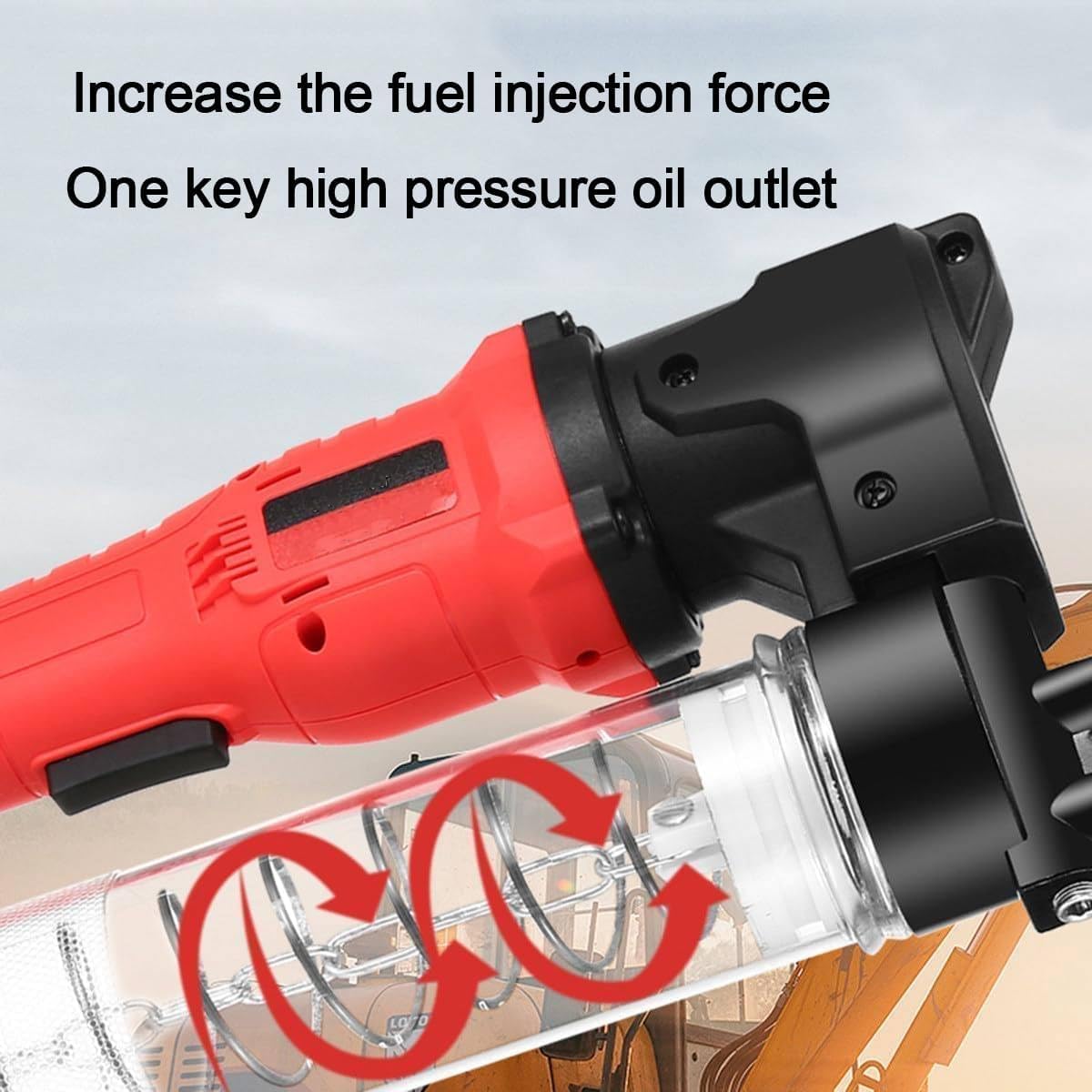 Pistola elettrica senza cordless,Strumento di riempimento lubrificante meccanico,per escavatori e manutenzione ingranaggi meccanici