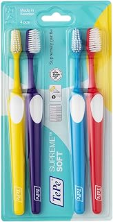 TePe Supreme Zahnbürste, konische Borsten 4er-Pack