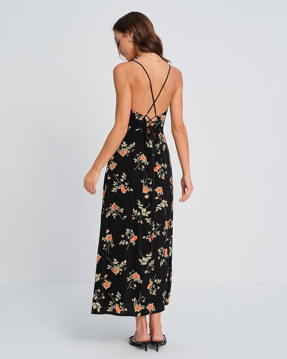 RIHOAS Navy Maxi Length Formal - Elegant Wedding Guest Bridesmaid Cocktail Gown for Christmas Garden Party Evening Fiesta - Image 4