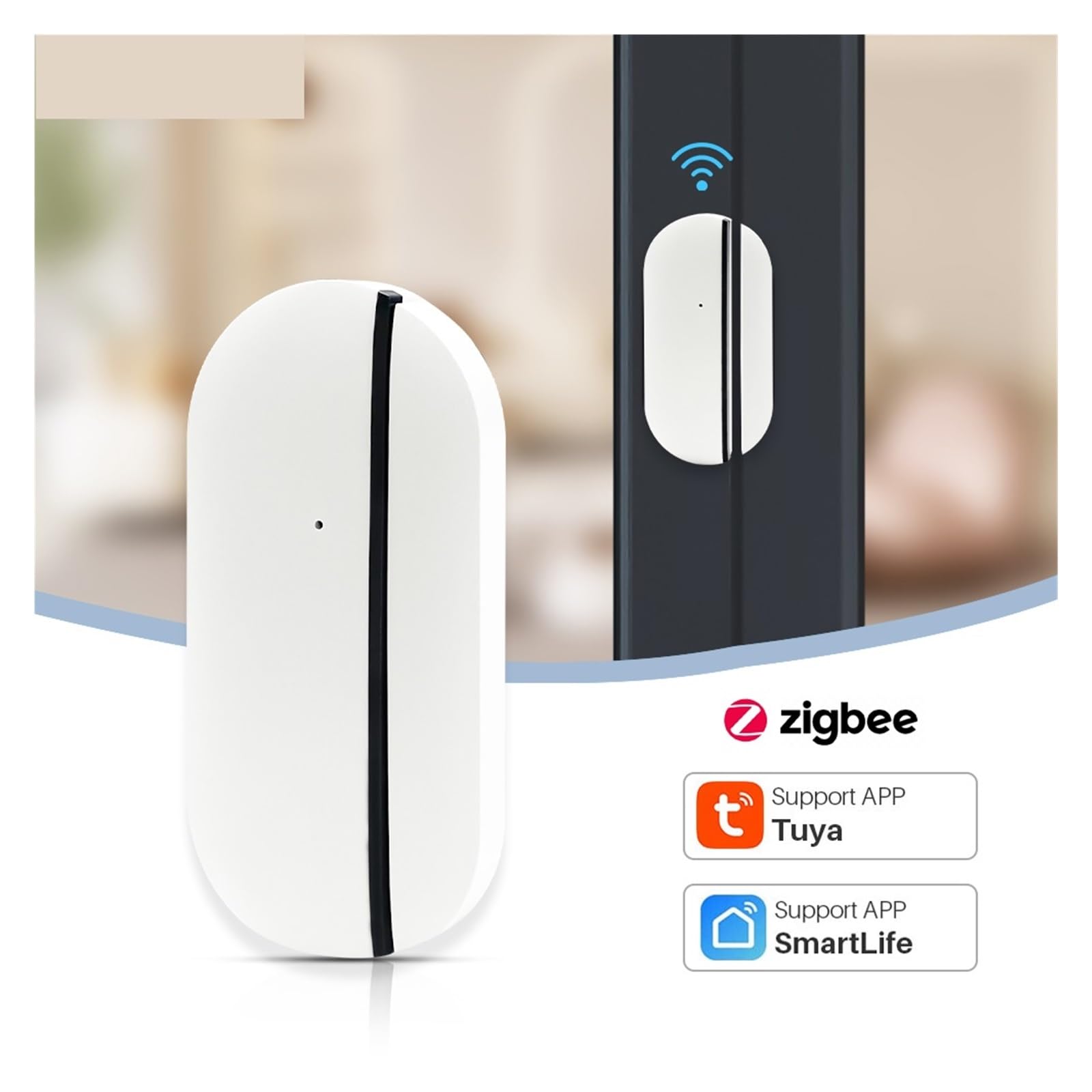 Alarmas De Puerta, Sensor de puerta y ventanas Zigbee, Detector de apertura/cierre de puerta Wifi Tuya, automatización inteligente del hogar, Sensor magnético inalámbrico de puerta Para La Seguridad D