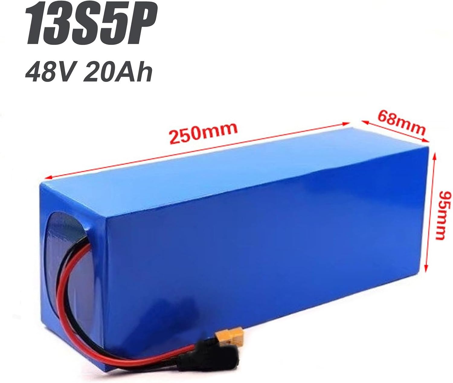 電動自転車　48V/20ah 大容量バッテリー 48V 20Ah Eバイクリチウムイオンバッテリー、54.6V 2A充電器付き