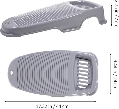 Miniatura 2 de Housoutil Lavabo de plástico antideslizante tabla de lavado antideslizante para lavar a mano, tabla de lavar a mano herramienta de ropa para ropa