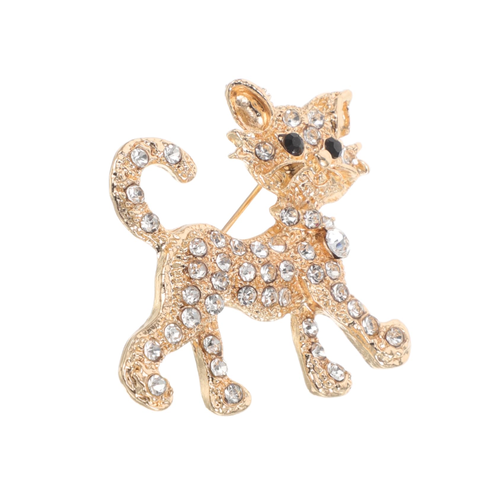 Broches de Moda con Forma de Gato, Lindos, con Diamantes de imitación, Accesorios para Bolsos y Solapas de Animales adorables para Mujeres.