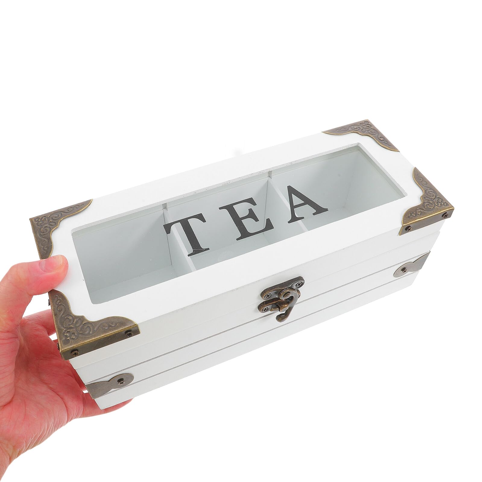 Holz teebeutel aufbewahrungsbox mit Deckel Multifunktions Organizer Fach für Tee Kaffee und Zucker Platzsparende Teeaufbewahrung für Küche und Eleganter Teebeutelhalter