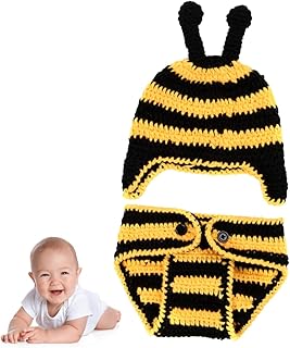 TOYANDONA Roupas De Crochê Feitas À Mão Para Recém-Nascidos Acessórios Para Fotos Chapéu De Malha Para Recém-Nascidos Roupas Infantis Acessórios Para Recém-Nascidos Acessórios Para