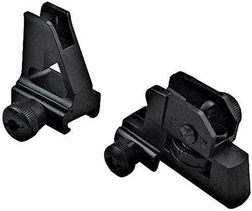 Green Blob Outdoors Iron Sights Match Grade Modelo trasero y mira frontal de alto perfil para rieles Picatinny..