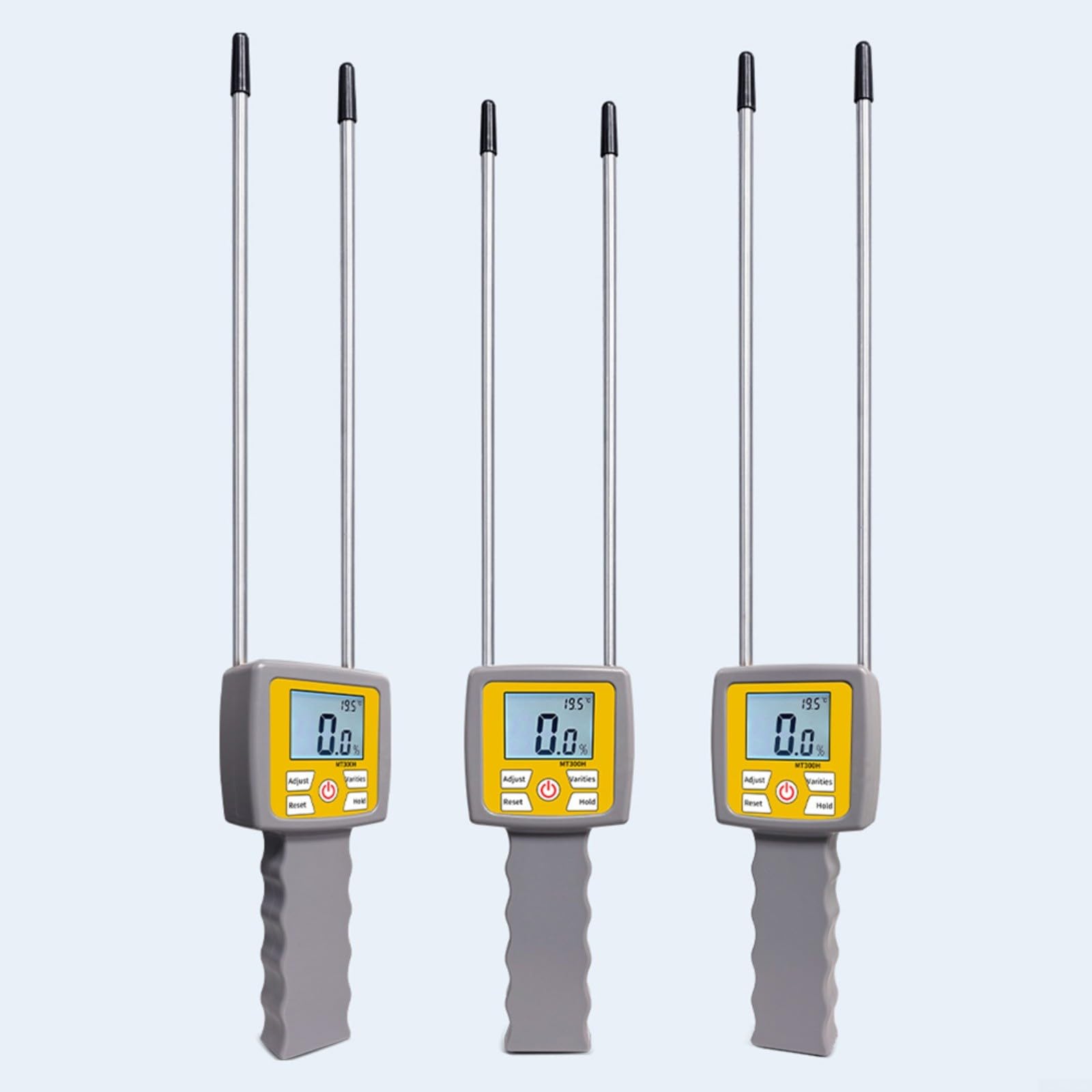 0-80% Digital Humedad Meter Hierba Heno Paja, Sensible para Detector de Humedad Dual Sonda con Pantalla Retroiluminada